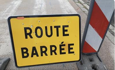 Fermeture du passage à niveau à Ayze