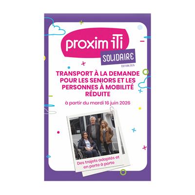 Nouveau service de mobilité : Proxim iTi Solidaire